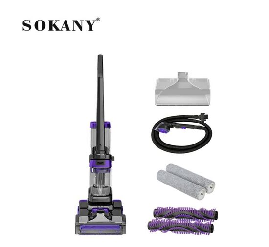 Elektrinis 2 in 1 sauso ir šlapio valymo dulkių siurblys- šluota Sokany SK-13023